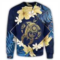 Hawaii Turtle Tropical Sweatshirt - Taha Style - AH - Polynesian Pride