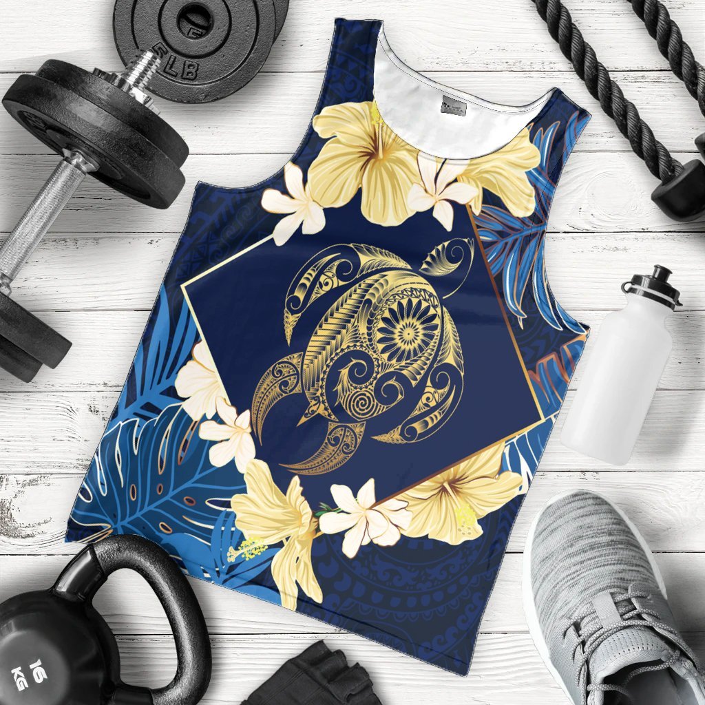 Hawaii Turtle Tropical Tank Top - Taha Style - AH - Polynesian Pride