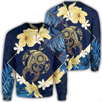 Hawaii Turtle Tropical Sweatshirt - Taha Style - AH Unisex Black - Polynesian Pride