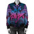 Hawaii Turtle Wave Polynesian Bomber Jacket - Hey Style Blue - AH - Polynesian Pride