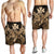 Hawaii Turtle Wave Polynesian Men's Shorts - Hey Style Gold - AH - Polynesian Pride