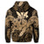 Hawaiian Turtle Wave Polynesian Hoodie Hey Style Gold - Polynesian Pride