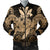 Hawaii Turtle Wave Polynesian Bomber Jacket - Hey Style Gold - AH Black Unisex - Polynesian Pride