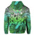 Custom Hawaii Turtle Wave Polynesian Hoodie Hey Style Green - Polynesian Pride