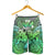 Hawaii Turtle Wave Polynesian Men's Shorts - Hey Style Green - AH - Polynesian Pride