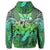 Hawaiian Turtle Wave Polynesian Hoodie Hey Style Green - Polynesian Pride