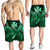 Hawaii Turtle Wave Polynesian Men's Shorts - Hey Style Green Pastel - AH - Polynesian Pride