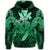 Hawaiian Turtle Wave Polynesian Hoodie Hey Style Green Pastel - Polynesian Pride