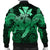 Hawaii Turtle Wave Polynesian Bomber Jacket - Hey Style Green Pastel - AH - Polynesian Pride