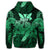 Hawaiian Turtle Wave Polynesian Hoodie Hey Style Green Pastel - Polynesian Pride