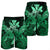 Hawaii Turtle Wave Polynesian Men's Shorts - Hey Style Green Pastel - AH - Polynesian Pride