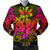 Hawaii Turtle Wave Polynesian Bomber Jacket - Hey Style Pinky - AH Black Unisex - Polynesian Pride