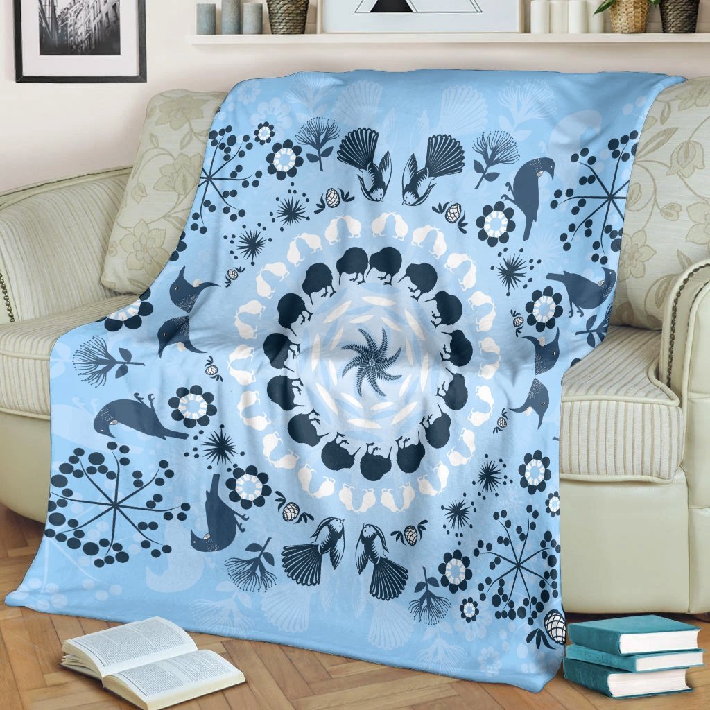 Hawaii Underwater Pattern Premium Blankets - AH - Polynesian Pride