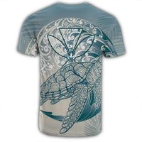 Hawaii Wave Kanaka Turtle T Shirt - Polynesian Pride