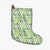 Hawaii White Seamless Ethnic Pattern Monstera Leaf Christmas Stocking - Polynesian Pride