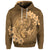 Custom Hawaii Yin Yang Turtle Shark Hibiscus Plumeria Hoodie Gold - Polynesian Pride