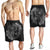 Hawaii Yin Yang Turtle Shark Hibiscus Plumeria Men's Shorts - Gray - AH - Polynesian Pride