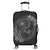 Hawaii Yin Yang Turtle Shark Hibiscus Plumeria Luggage Covers - Gray - AH Black - Polynesian Pride