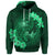 Custom Hawaii Yin Yang Turtle Shark Hibiscus Plumeria Hoodie Green - Polynesian Pride