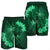 Hawaii Yin Yang Turtle Shark Hibiscus Plumeria Men's Shorts - Green - AH - Polynesian Pride