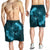 Hawaii Yin Yang Turtle Shark Hibiscus Plumeria Men's Shorts - Pastel - AH - Polynesian Pride