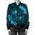 Hawaii Yin Yang Turtle Shark Hibiscus Plumeria Bomber Jacket - Pastel - AH - Polynesian Pride