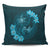 Hawaii Yin Yang Turtle Shark Hibiscus Plumeria Pillow Covers - Pastel - AH Pillow Covers Black - Polynesian Pride