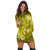 Hawaii Yin Yang Turtle Shark Hibiscus Plumeria Hoodie Dress - Yellow - AH - Polynesian Pride