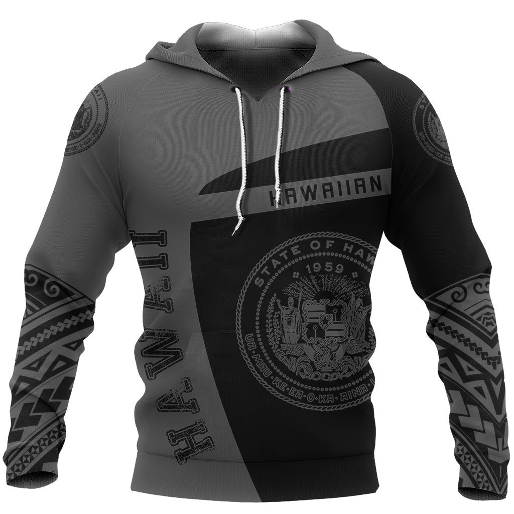 Hawaii Polynesian Sport Hoodie Premium Sport Unisex White - Polynesian Pride