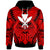 Hawaii Hoodie Classic Vignette Style Unisex Red - Polynesian Pride