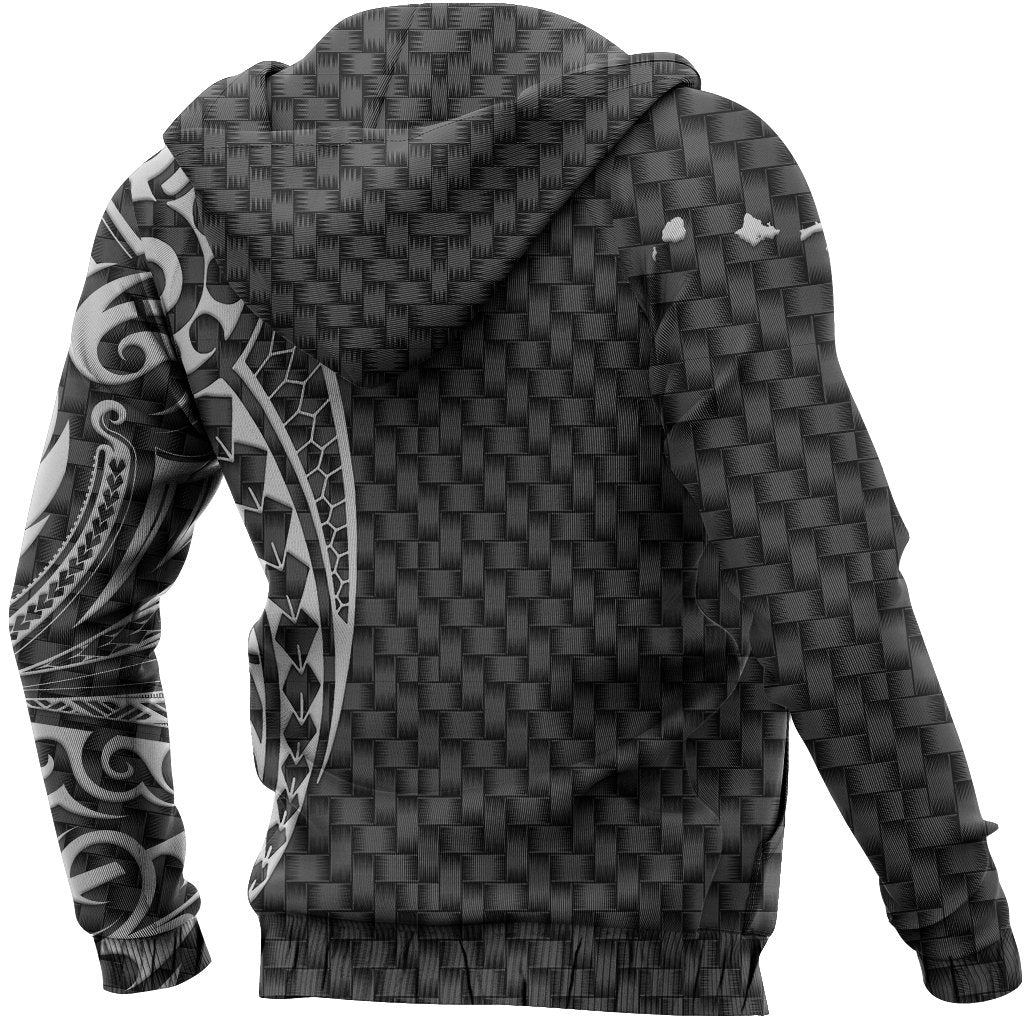 Hawaii Polynesian Hoodie Emboss Style - Polynesian Pride