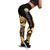 Hawaii Polynesian Leggings - Polynesian Tattoo Gold Version Gold - Polynesian Pride