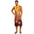 Hawaii Lavalava - Plumeria Tattoo Tribal One Size Black - Polynesian Pride