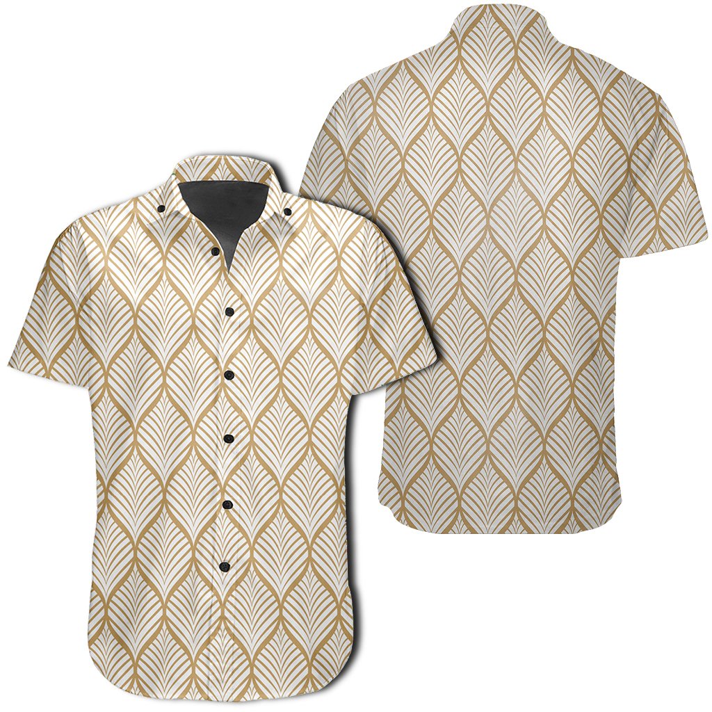 Hawaiian Shirt - Leaves Seamless Pattern Shirt Unisex Black - Polynesian Pride