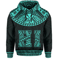 Hawaii Kanaka Polynesian Hoodie Divinity Turquoise - Polynesian Pride