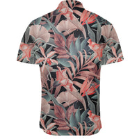 Hawaiian Shirt - Seamless Tropical Flower Plant Leaf Pattern Background Retro Botanical Style Shirt - Polynesian Pride