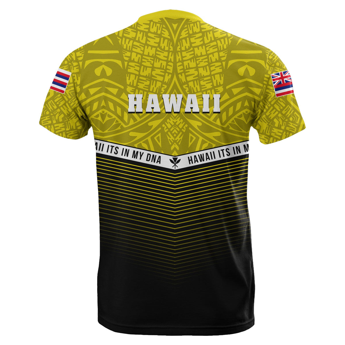 Hawaii Polynesian T Shirt Yellow Mix Style - Polynesian Pride