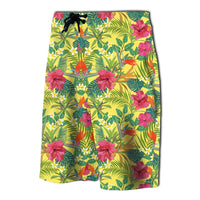 Hawaii Tropical Leaves And Flowers Board Shorts - Polynesian Pride
