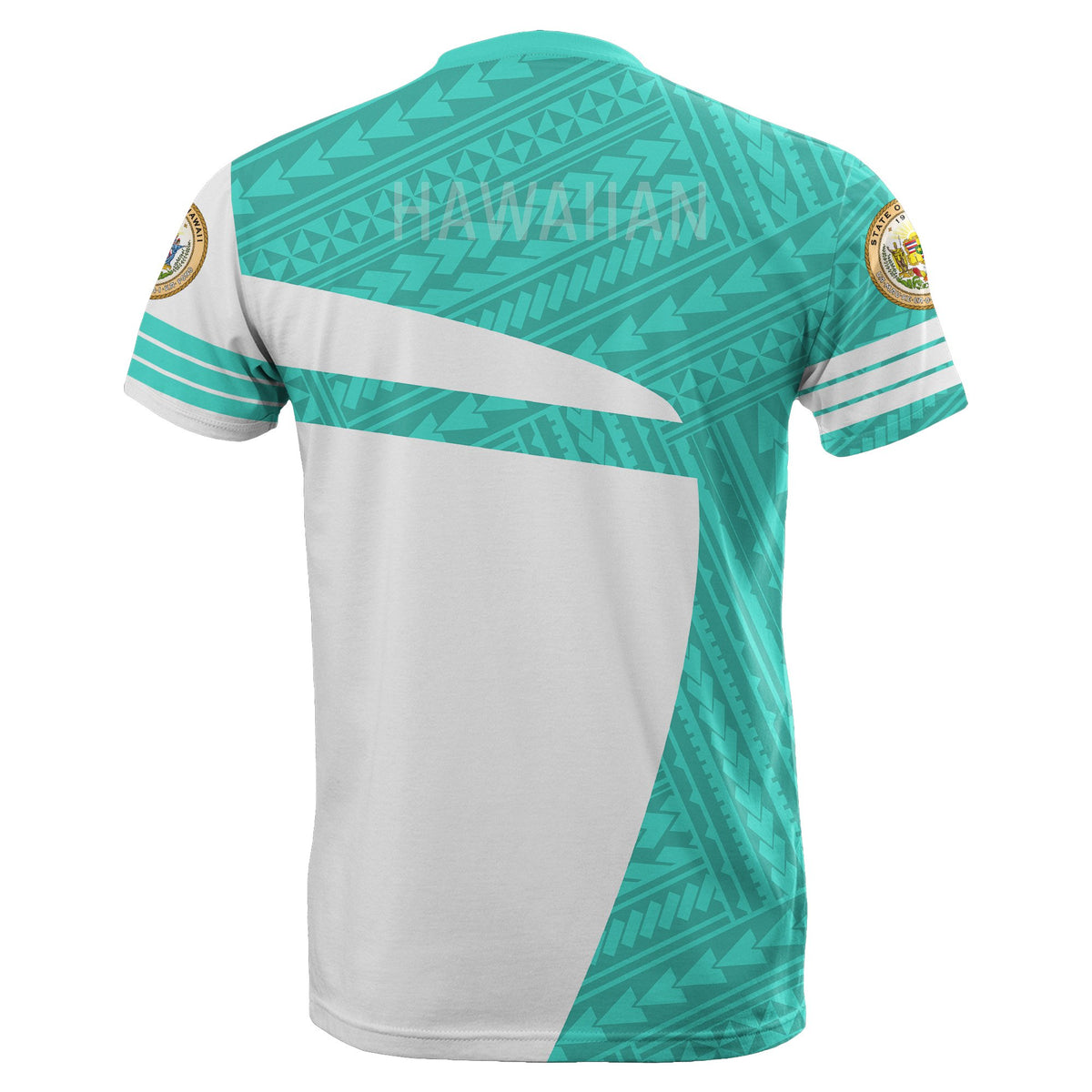 Hawaii Polynesian Sport T Shirt Turquoise Premium Style - Polynesian Pride