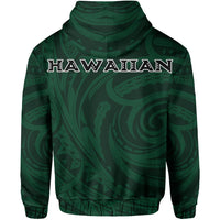 Kakau Hawaii Warrior Football Hoodie (Zip) - Polynesian Pride