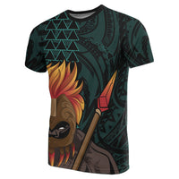 Polynesian Kakau Turquoise Kanaka Warrior Hoodie Legend - Polynesian Pride