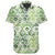 Hawaiian Shirt - White Seamless Ethnic Pattern Monstera Leaf Shirt - Polynesian Pride