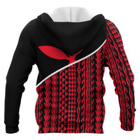 Polynesian Hawaii Hoodie Wave Red Style - Polynesian Pride