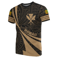 Kanaka Polynesian T Shirt Gold Doma Style - Polynesian Pride
