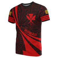 Kanaka Polynesian T Shirt Red Doma Style - Polynesian Pride