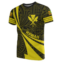 Kanaka Polynesian T Shirt Yellow Doma Style - Polynesian Pride