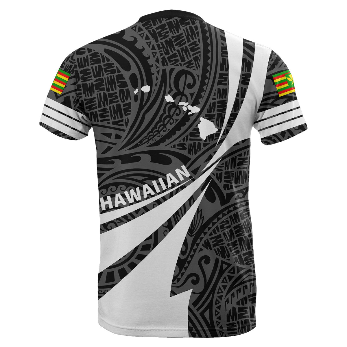 Kanaka Polynesian T Shirt White Doma Style - Polynesian Pride