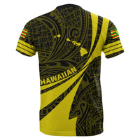 Kanaka Polynesian T Shirt Yellow Doma Style - Polynesian Pride