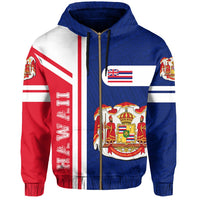 Hawaii Polynesian Zipper Hoodie Morale Style - Polynesian Pride