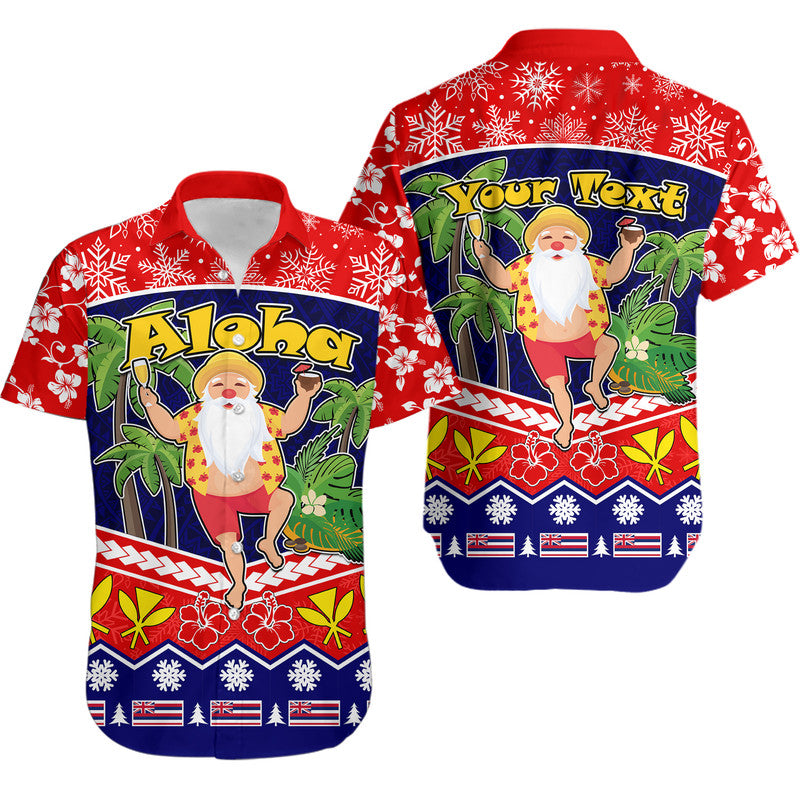 Custom Polynesian Christmas Matching Hawaiian Outfits For Couples Hawaii Santa Claus LT9 - Polynesian Pride